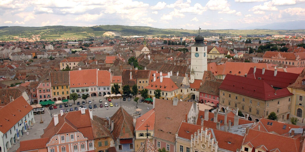 Sibiu, Hermannstadt, the City of Transylvania Region of Romania